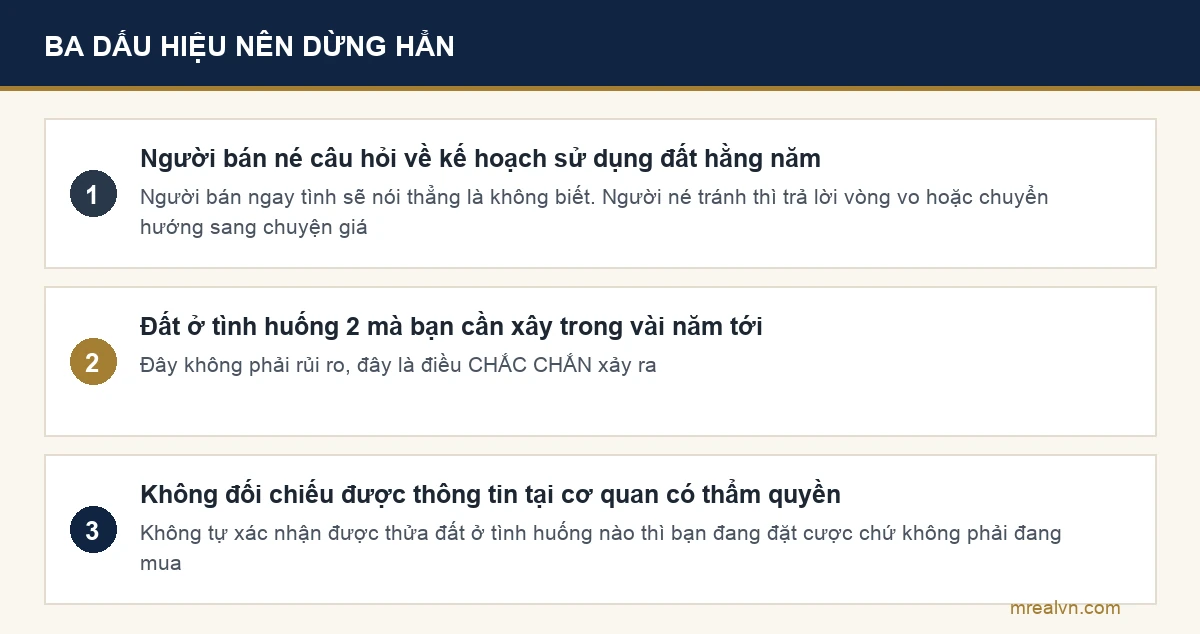 Sơ đồ ba dấu hiệu nên bỏ hẳn thửa đất dính quy hoạch