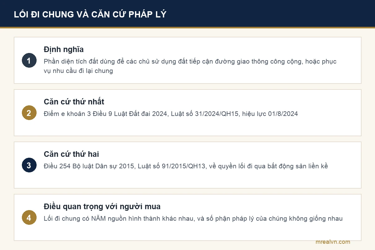 Sơ đồ lối đi chung là gì và căn cứ pháp lý của nó