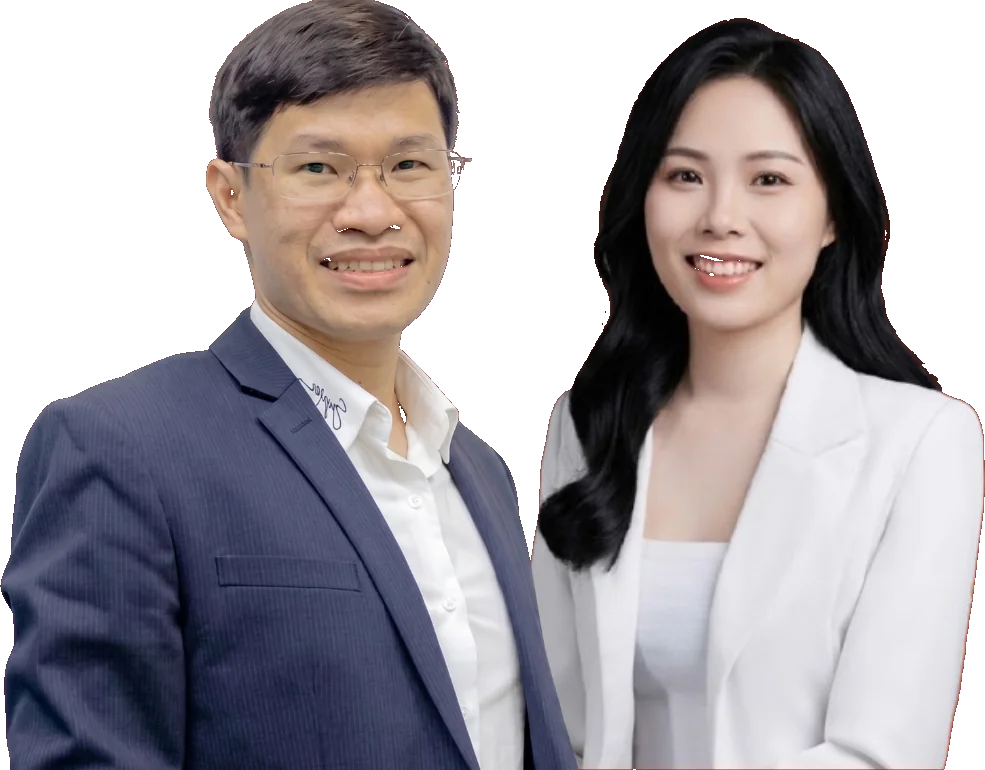 Anh Nguyễn Trung Ninh và chị Nguyễn Thị Huyền, những người sáng lập MREAL